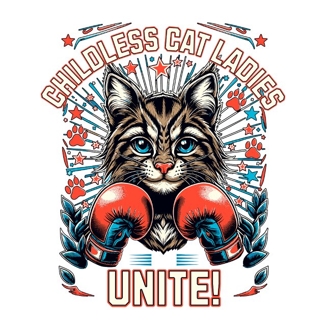 Tote Bag Élection de Children less Cat Ladies Unite 2024 (Créateur téléchargé)