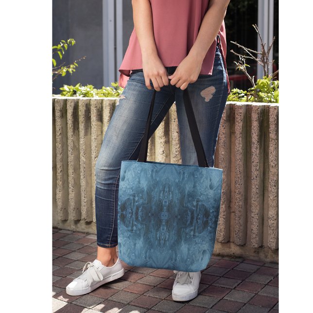Tote Bag Élégance Arctique | Glace Cristalline Psychedeliqu (Créateur téléchargé)