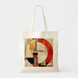 Tote Bag Elégance céleste : Exploration Abstraite en beige