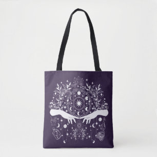 Tote Bag Elégance céleste : Moon Goddess Design