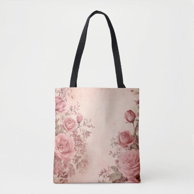 Tote Bag Elégance des roses (Devant)