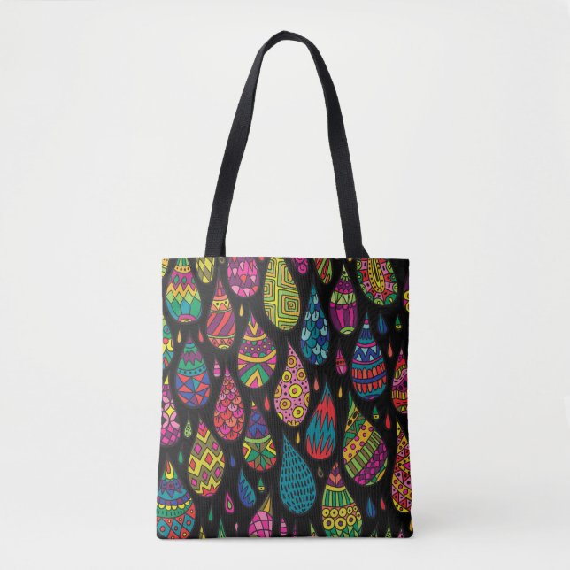 Tote Bag Elégance florale, arrière - plan abstrait. (Devant)