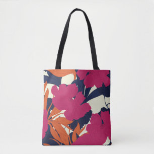 Tote Bag Élégance florale : motif abstrait