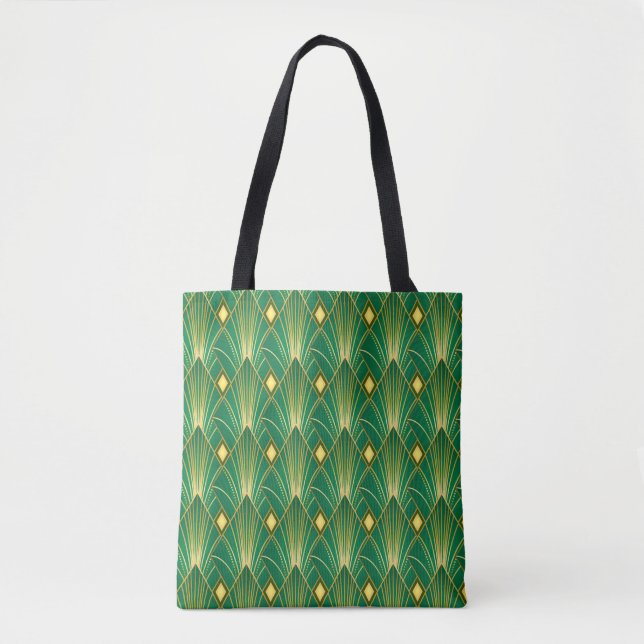 Tote Bag Elégance orientale : Fond d'écran Art Déco (Devant)