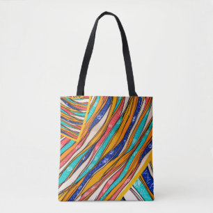 Tote Bag Élégance rayonnante arc-en-ciel : Fourre-tout élég