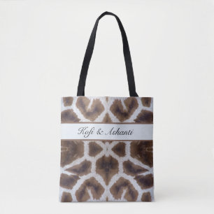 Tote Bag Élégance Sauvage Impression Girafe de Safari Per