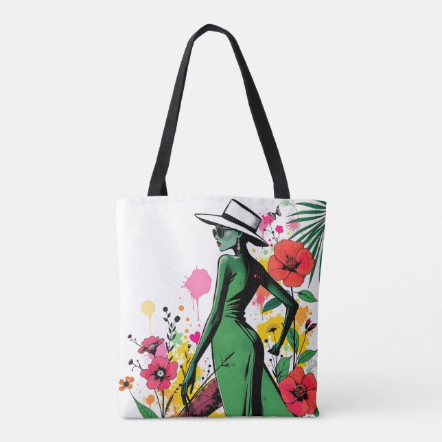 Tote Bag Élégance Tropicale Duet (Dos)