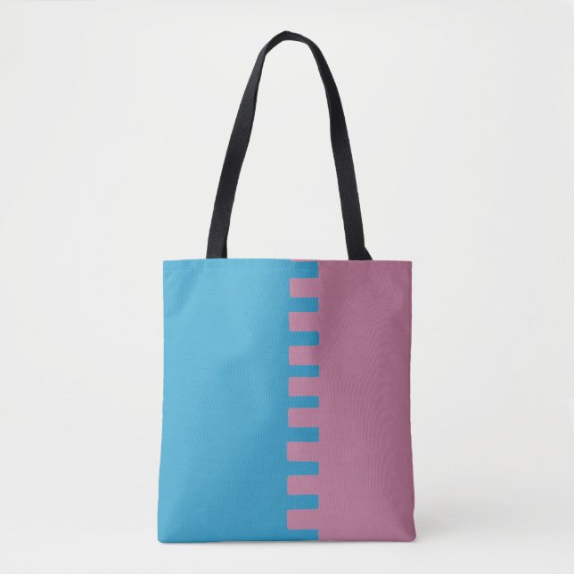 Tote Bag Élégant à deux couleurs (Devant)