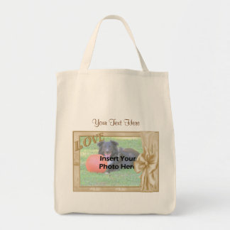 Tote Bag Élégant Amour Et Conception De Bow Photo