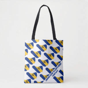 Tote Bag Élégant BARBADOS DRAPEAU Écriture chrétienne Isaia