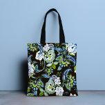 Tote Bag Elégant Boho Butterfly Floral Girly Chic<br><div class="desc">L'élégant Sac fourre-tout Floral Girly Chic Butterfly Boho dispose d'un élégant floral bohème moderne en bleu,  vert,  blanc et noir. Parfait pour l'anniversaire,  la fête des mères,  les cadeaux de Noël,  les célébrations et plus encore. Créé par Evco Studio www.zazzle.com/store/evcostudio</div>