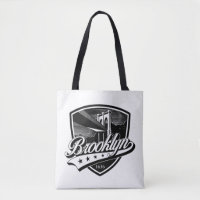 Élégant bouclier de Brooklyn et design Swoosh