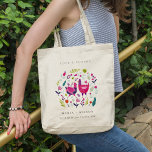 Tote Bag Elegant Bright Folk Farm Floral Love Birds Wedding<br><div class="desc">If you need any further customisation please feel free to message me on yellowfebstudio@gmail.com.</div>