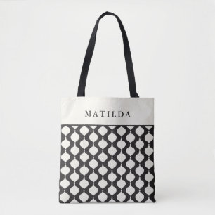 Tote Bag Élégant cadeau de fête de Noël de bauble vintage