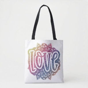 Tote Bag Élégant Citation d'amour Parties scintillant Étinc