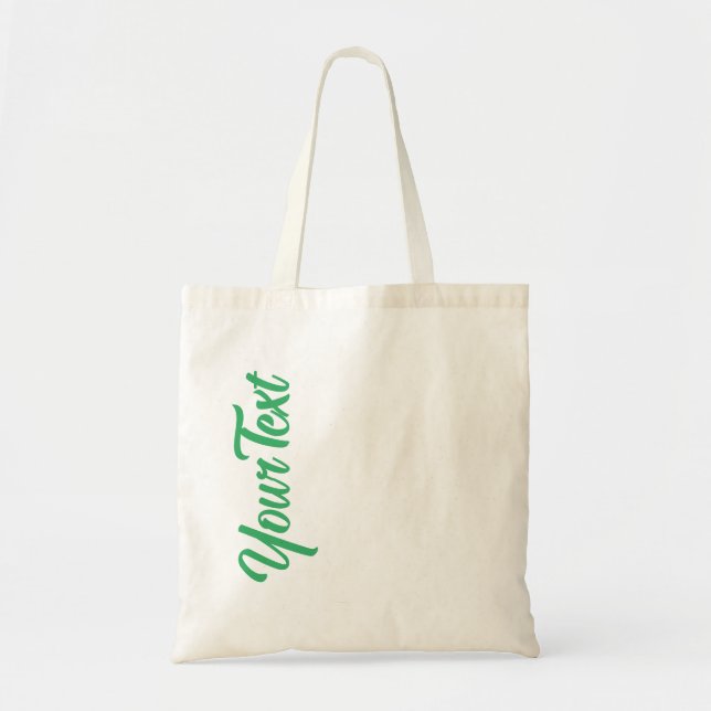 Tote Bag Elégant design moderne Sea Green Texte manuscrit (Devant)