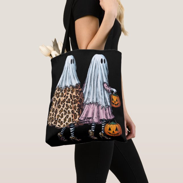 Tote Bag Élégant duo fantôme (De près)