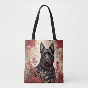 Tote Bag Elégant écossais Terrier Portrait de chien