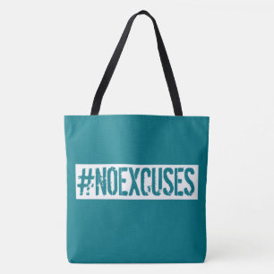 Tote Bag Élégant et Cool No Excuses Salle De Sport