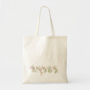 Tote Bag élégant floral mariage printemps MARIÉE Cadeau de 