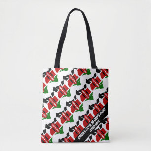 Tote Bag Élégant KENYA DRAPEAU Dieu Coeur Isaïe 40
