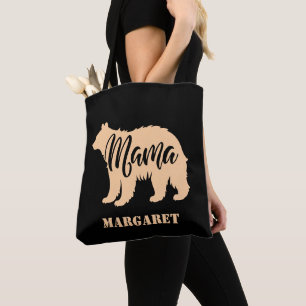 Tote Bag élégant mama ours personnalisé