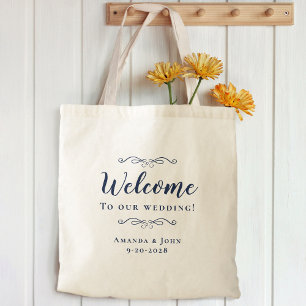 Tote Bag Elégant Mariage de bienvenue Hôtel Guest Favoriser