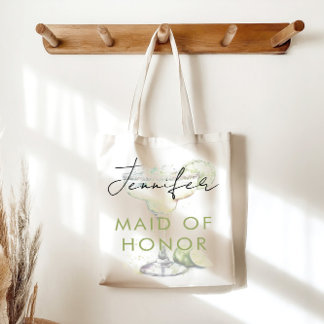 Tote Bag Elegant Mariage et Margaritas Modernes Fête de Mar