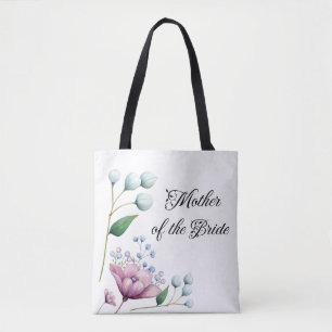 Tote Bag Élégant Mariage Floral Soft Botanical Romance