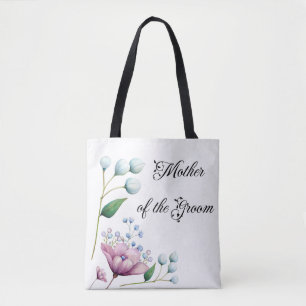 Tote Bag Élégant Mariage Floral Soft Botanical Romance