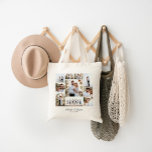 Tote Bag Élégant moderne minimaliste photo collage mariage<br><div class="desc">Elégant moderne minimaliste personnalisé mariage photo collage simple lignes propres sac fourre-tout cadeau de famille.</div>