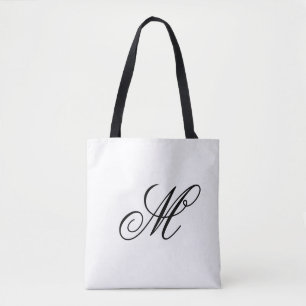 Tote Bag Élégant Monogramme initial