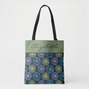 Tote Bag Elégant motif aquarelle marguerite