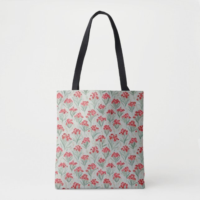 Tote Bag Élégant Motif de champ floral (Devant)