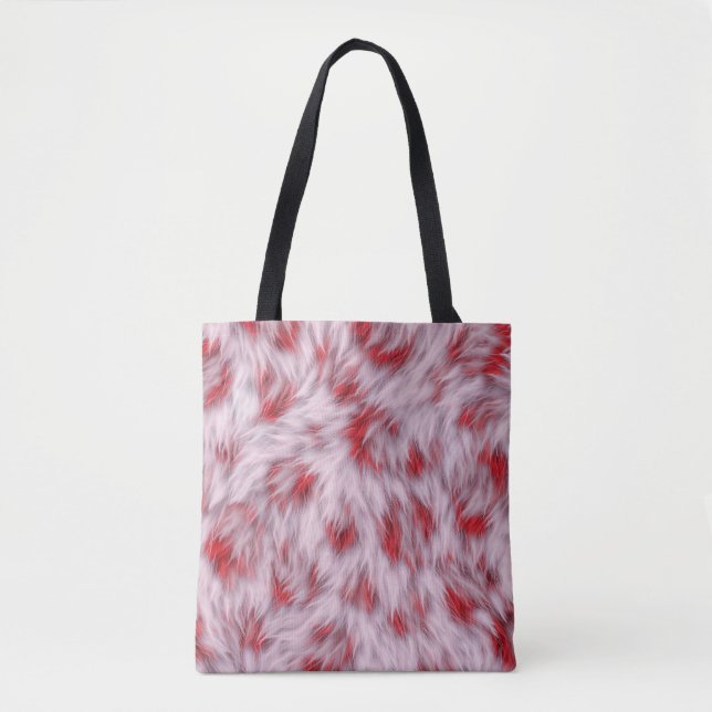 Tote Bag Élégant Motif de fourrure souple Abstrait | (Devant)