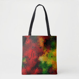 Tote Bag Élégant, motif en mosaïque, multicolore, abstrait