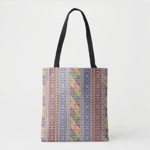Tote Bag élégant motif ethnique
