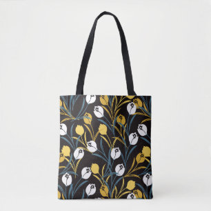 Tote Bag Élégant motif floral de Tulipe