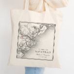 Tote Bag Élégant noir blanc Savannah Géorgie Mariage de car<br><div class="desc">Découvrez le charme de Savannah grâce à nos sacs fourre-tout mariages personnalisés, dotés d'une carte sophistiquée en noir et blanc de la côte géorgienne avec un coeur sur Savannah. Partagez l'essence de lieux emblématiques tels que Forsyth Park Inn, The Mackey House, The Gingerbread House, The Olde Pink House et Savannah...</div>