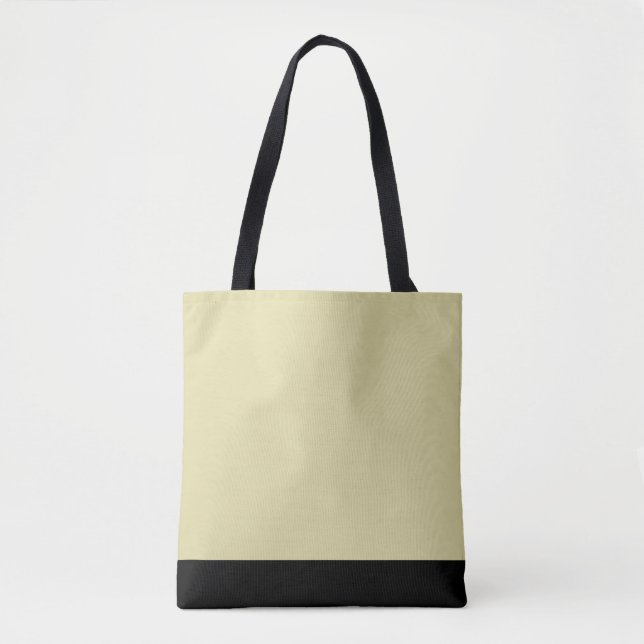 Tote Bag Élégant noir, sable et marron motif (Devant)