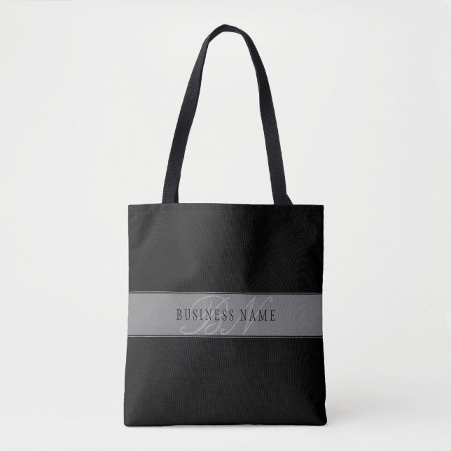 Tote Bag Élégant nom d'entreprise/autre texte de script mod (Devant)