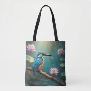 Tote Bag Élégant oiseau de martin-pêcheur