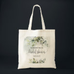 Tote Bag Élégant or vert d'eucalyptus botanique<br><div class="desc">Vous cherchez un accessoire parfait pour une douche nuptiale? Ne cherchez pas plus loin que l'élégant sac fourre-tout botanique vert d'or d'eucalyptus. Ce fourre-tout est non seulement élégant mais aussi pratique, ce qui en fait le cadeau idéal pour une future mariée. Son design sophistiqué, avec des feuilles d'eucalyptus verts sur...</div>