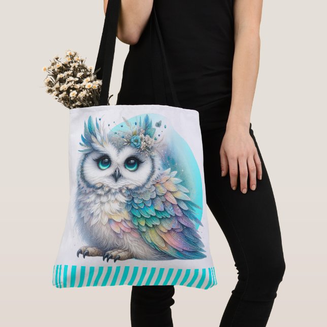Tote Bag Elegant Owl Fourre-tout #2 Voir retour (De près)