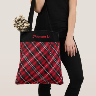 Tote Bag Élégant Plaid de Noël Personnalisé Coloré