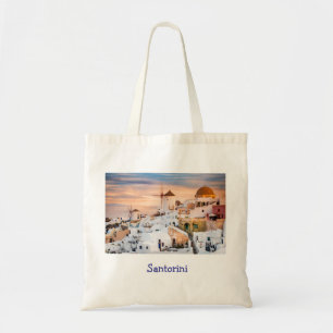Tote Bag Elégant Santorin Grèce Pittoresque