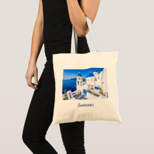 Tote Bag Elégant Santorin Grèce Pittoresque