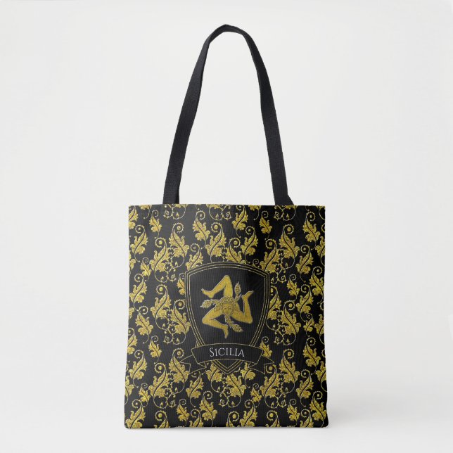 Tote Bag Élégant Sicilien Trinacria  (Devant)