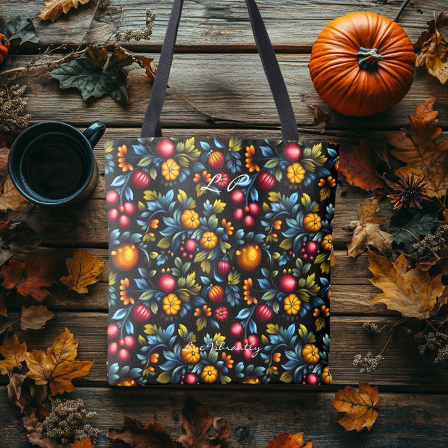 Tote Bag Élégant style Khokhloma avec une touche moderne  (Créateur téléchargé)