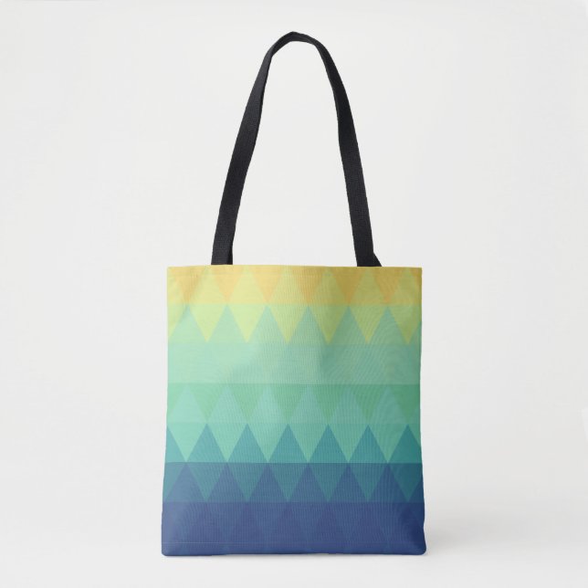 Tote Bag Elégant triangle abstrait ombre Motif (Devant)